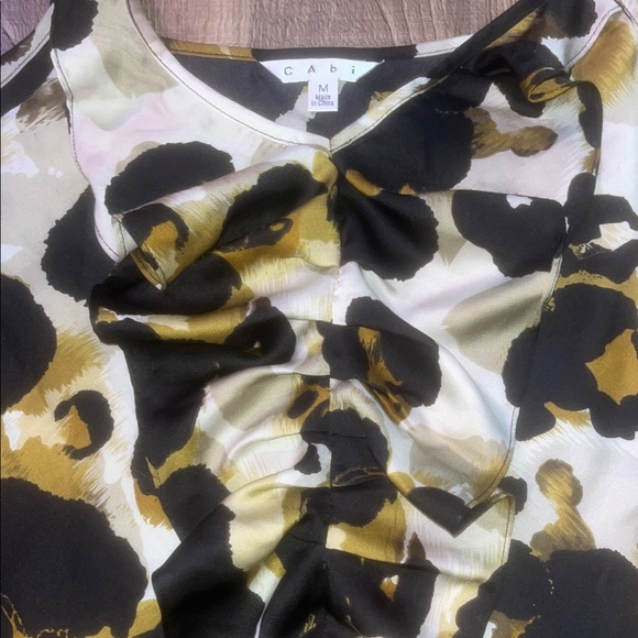 CAbi Camisole with Black and Gold Pattern - Picture 5 of 8